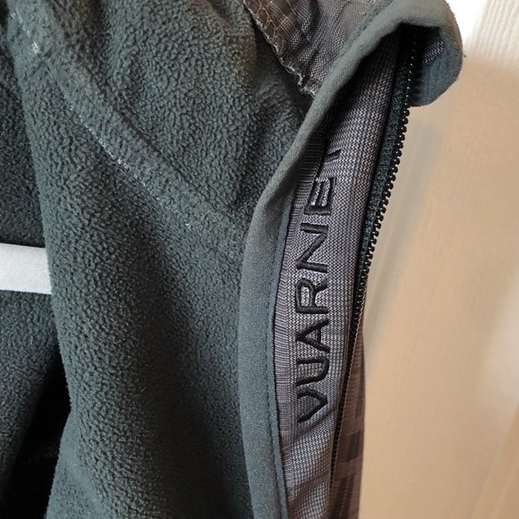 Vintage 90's Vuarnet Grey Check Plaid Print Zip Up Trench Ski Jacket - Picture 7 of 11